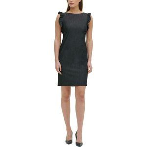 Calvin Klein Flutter Sleeves Office dress